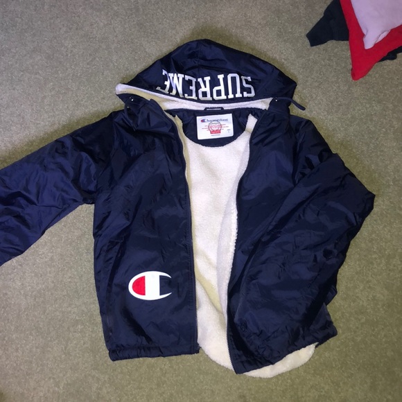 supreme champion jacket navy L - Picture 1 of 3